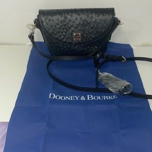 Dooney & Bourke Ostrich Saddle Bag